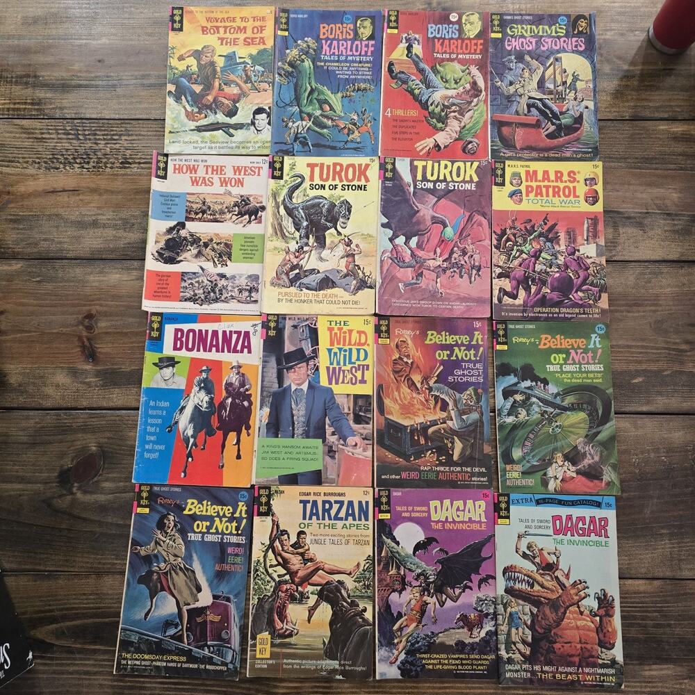 Gold Key Comics Bronze Age Lot Of 16 Mixed Titles